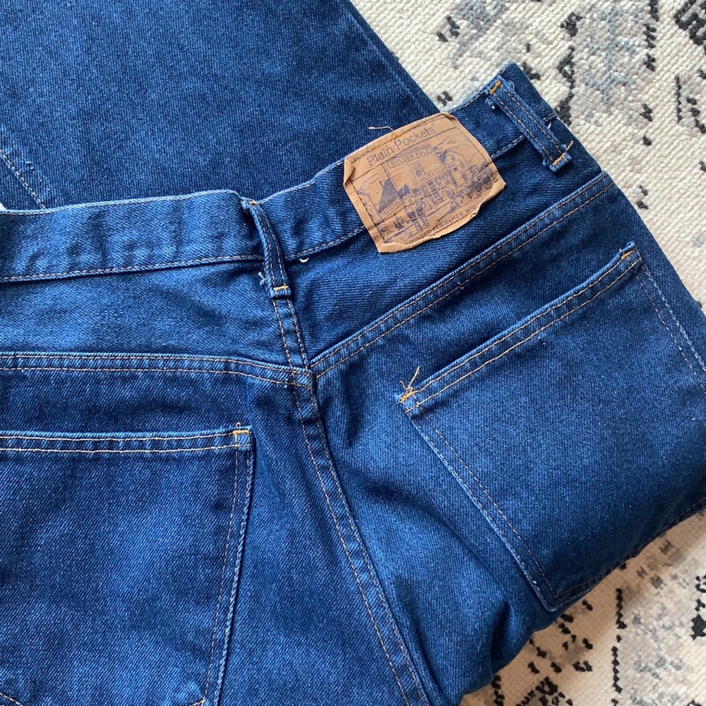 VINTAGE Plain Pocket Jeans W33 L34